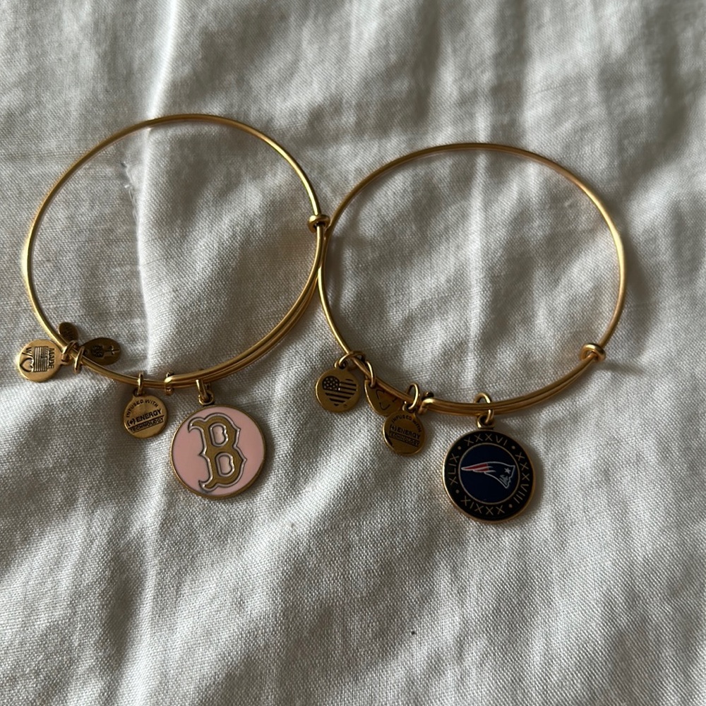 New England Patriots and Boston Red Sox Alex and Ani bracelets
